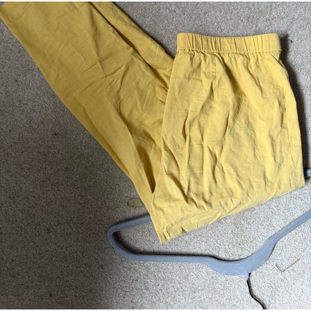 Theory Yellow Sweatpants with Elastic Waistband